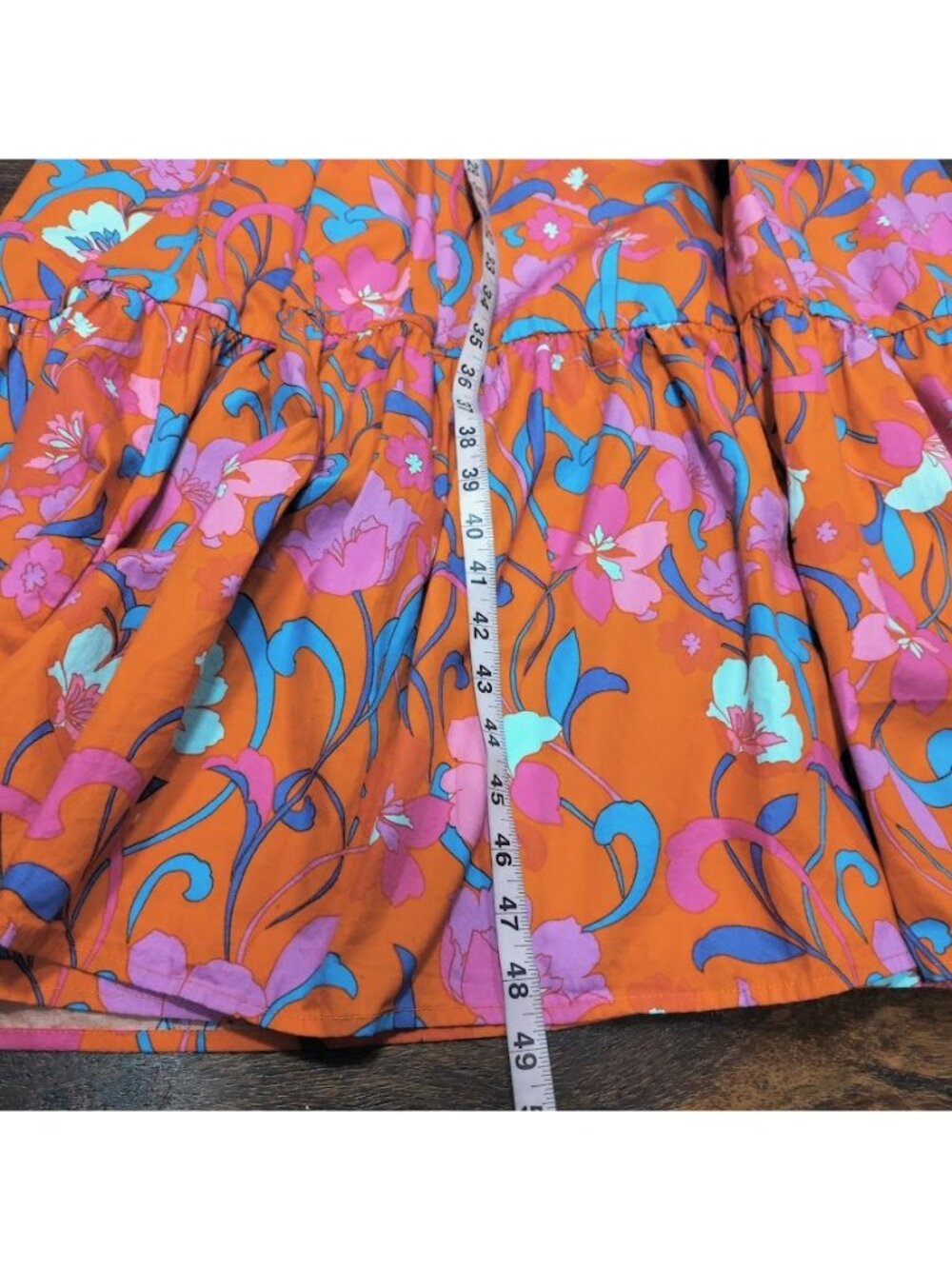 Roberto Rodriguez Dress M Floral Whimsy Boho Ruffle Tiered Midi Maxi Festival - Picture 13 of 16